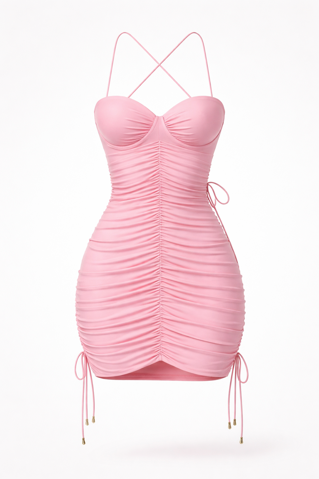 pink short dress