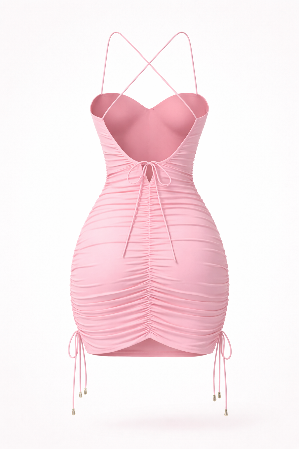 pink short dress