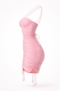 pink short dress